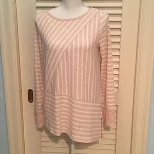 Jones NY Striped Long Sleeved Top